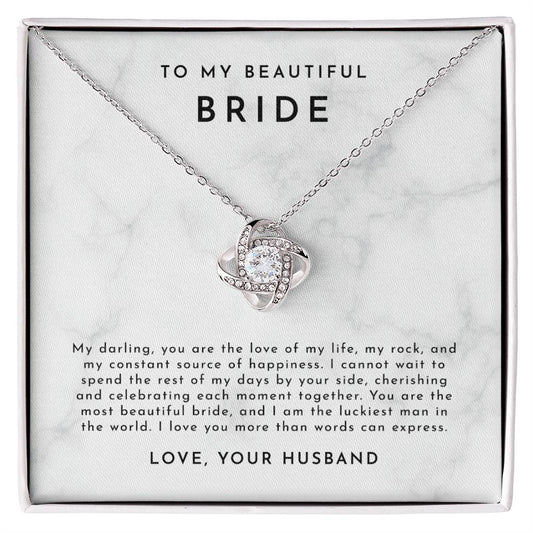 Bride Gift From Groom, Wedding Day Gift, Groom to Bride, Jewelry Gift from Groom to Bride, Beautiful Bride Necklace, To My Bride From Groom