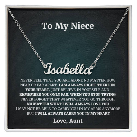 Aunt Gifts from Niece, Gifts for Niece from Aunt, Aunt and Niece Gifts, Sterling Silver Interlocking Heart Necklace, Niece Gifts from Aunt, Aunt Birthday Mothers Day Gifts, Christmas Gifts