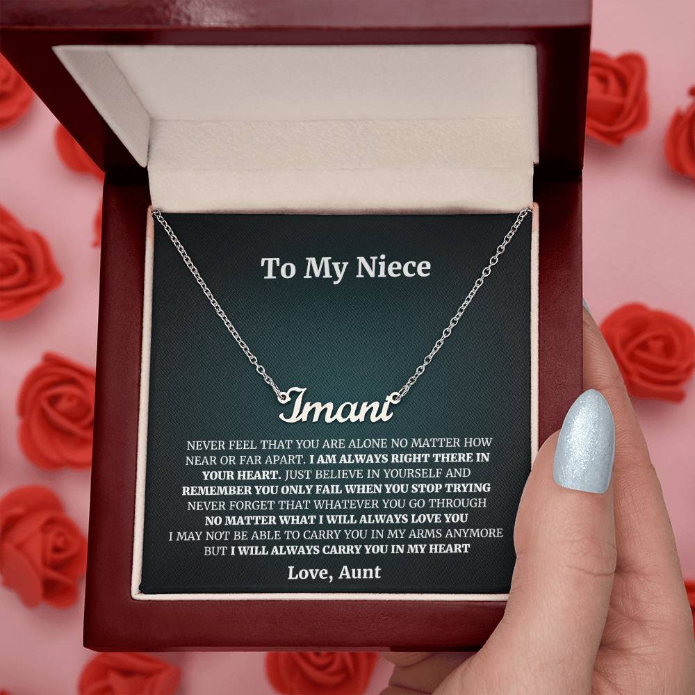 Aunt Gifts from Niece, Gifts for Niece from Aunt, Aunt and Niece Gifts, Sterling Silver Interlocking Heart Necklace, Niece Gifts from Aunt, Aunt Birthday Mothers Day Gifts, Christmas Gifts