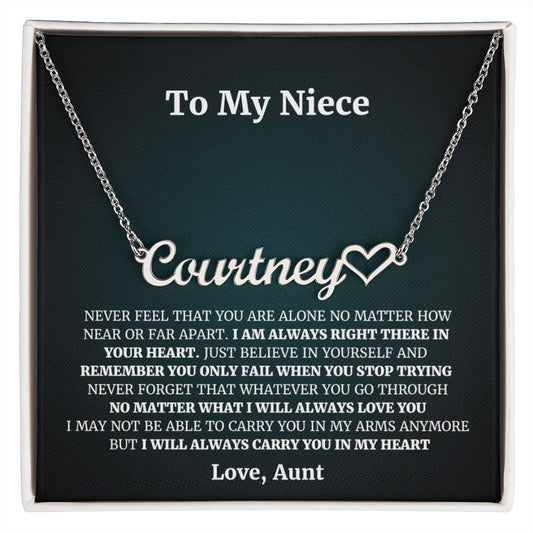 Aunt Gifts from Niece, Gifts for Niece from Aunt, Aunt and Niece Gifts, Sterling Silver Interlocking Heart Necklace, Niece Gifts from Aunt, Aunt Birthday, Mother's Day Gifts, Christmas Gifts